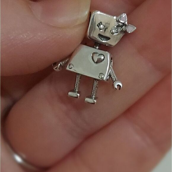 925 Sterling Silver Bella Bot Charm - Picture 4 of 5